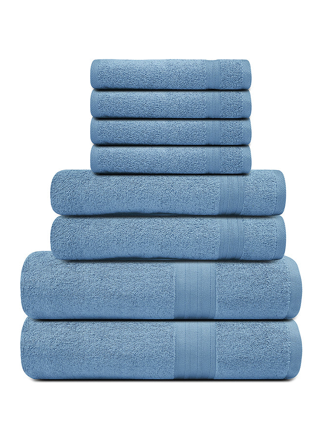 LuxeSoft 6-Piece Turkish Cotton Bath Towel Set, Deep Navy