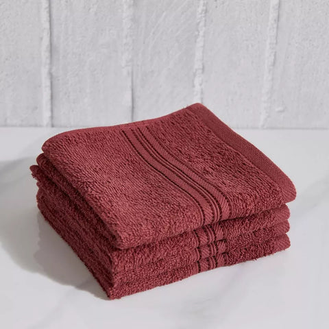 HOMEBOX Essential Carded 4 Piece Face Towel Set - 30x30 cm