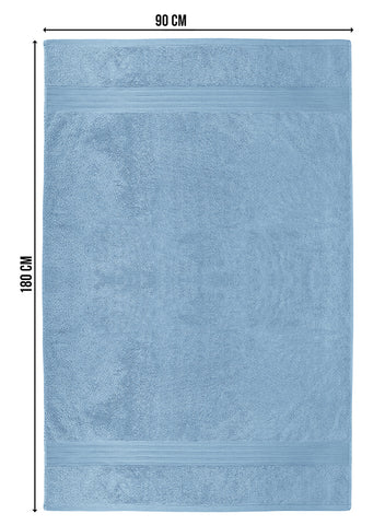 LuxeSoft 6-Piece Turkish Cotton Bath Towel Set, Deep Navy