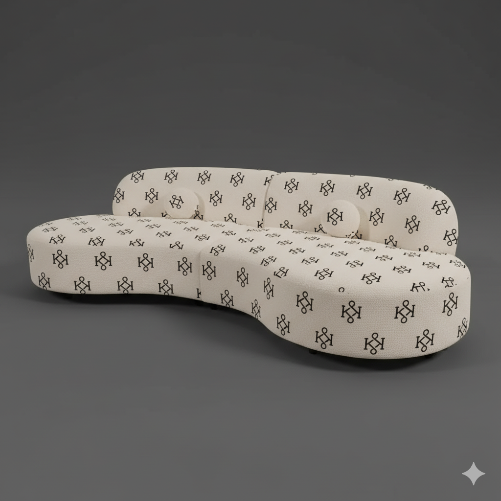 Buy Depart Sectional White Curved Sofa in Dubai