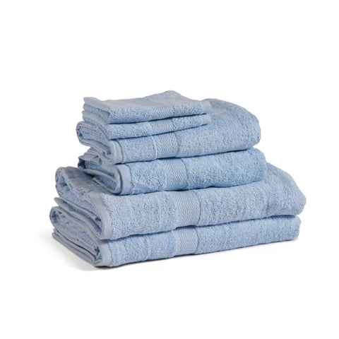 6-piece Shayne Bath Towel Set - Light Blue