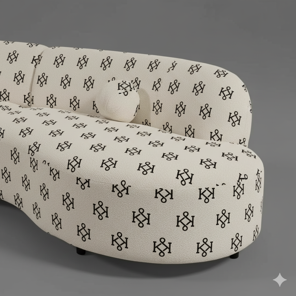 Buy Depart Sectional White Curved Sofa in Dubai