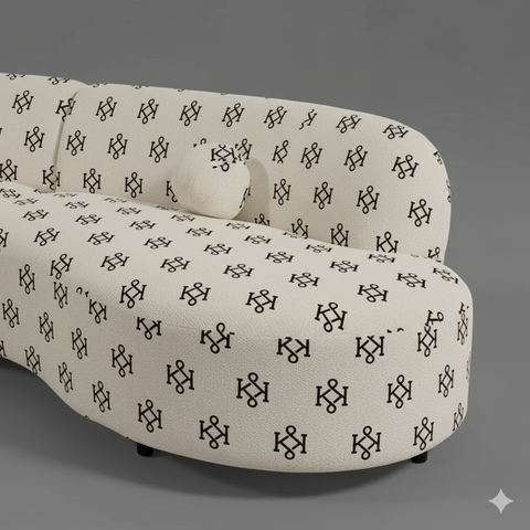 Buy Depart Sectional White Curved Sofa in Dubai